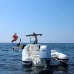 jumping on a sunken ship site
