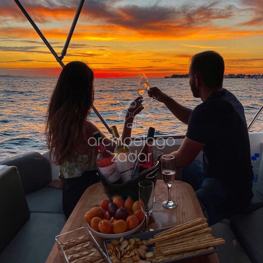 Enjoy in romantic sunsets on Galešnjak islans on private boat tour with Zadar Archipelago