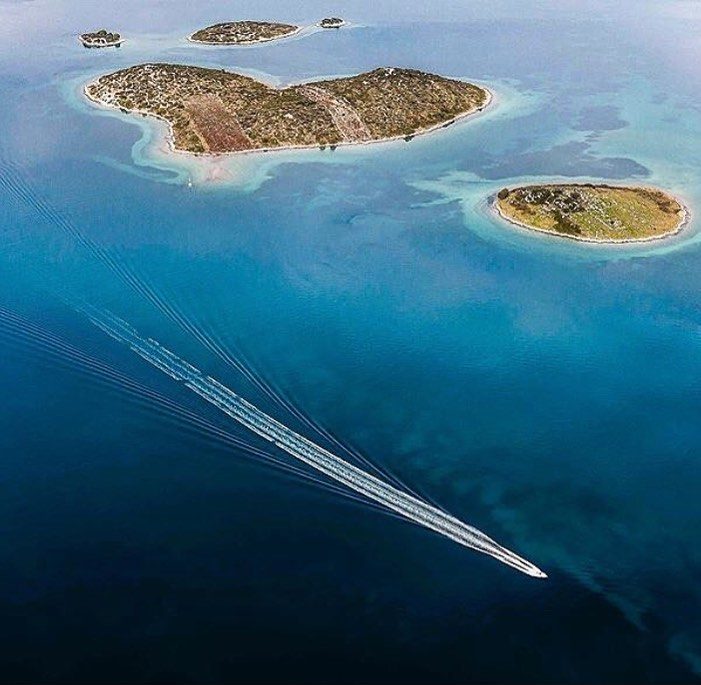 Experience a romantic boat trip to Galešnjak island of love Zadar archipelago
