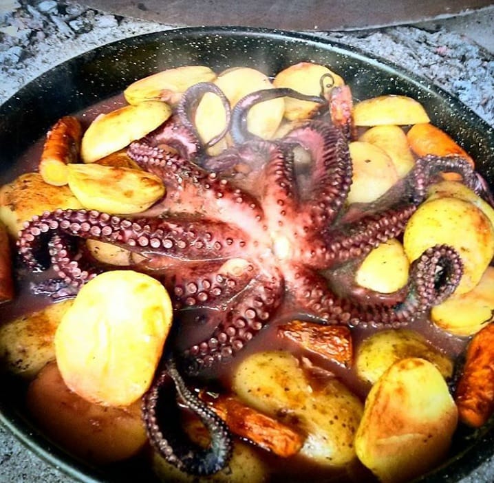 local food octopus under the bell