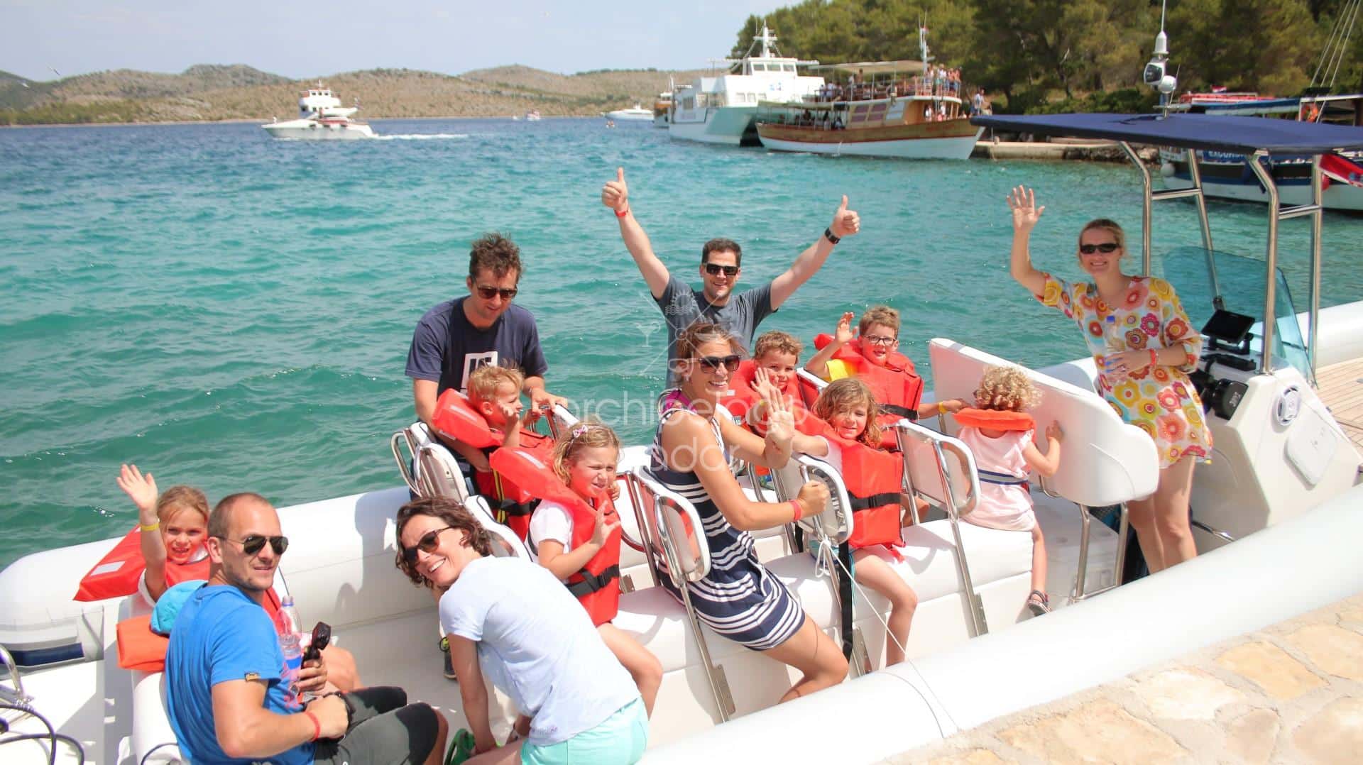 family on a speedboat tour in zadar - A Family-friendly Speedboat Tour in Zadar Archipelago