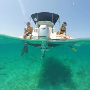 snorkeling on a boat tour